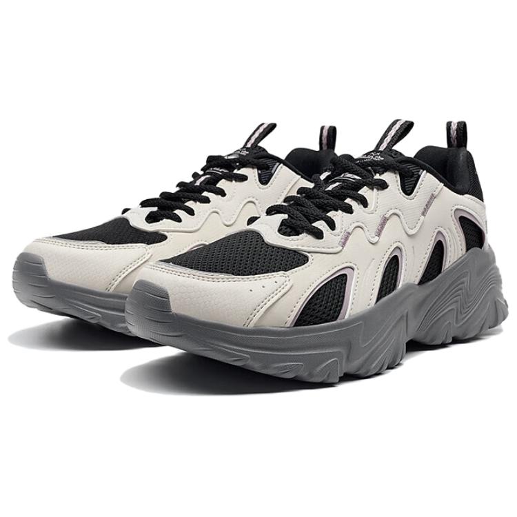 XTEP Abrasion Resistant Lightweight Wear resistant And Lightweight Low top Outdoor Shoes Women’s Beige Black