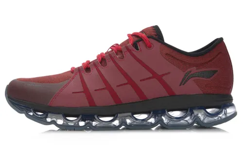Li Ning Air Cushion Arc Running Shoes Unisex Low Top Red/Black