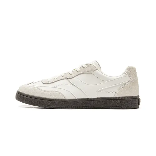 Li Ning Yunchuan Abrasion Resistant Low top German Army Trainers Men's Mist White