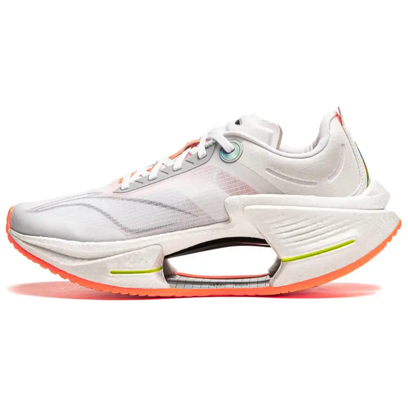 Li Ning Shadow 3 Essential Cushioning Support Rebound Low top Casual Running Shoes Men's Standard White