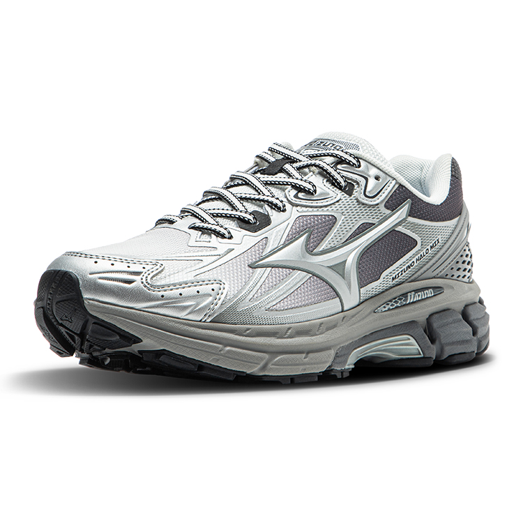Mizuno Halo Mi Cushioning Slip Resistant Low top Running Shoes Unisex White Gray