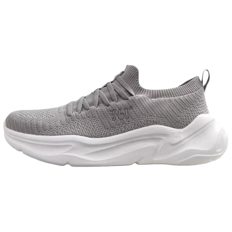 361° Breathable And Lightweight Low top Casual Running Shoes Men’s Gray White