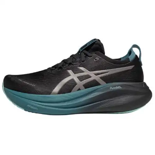 ASICS GEL NIMBUS 27 Abrasion Resistant Breathable Low top Marathon Long Distance Running Shoes Men's Black