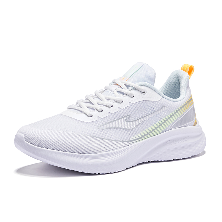 Erke Cushioning Lightweight Low top Running Shoes Men’s Erke White Fresh Green