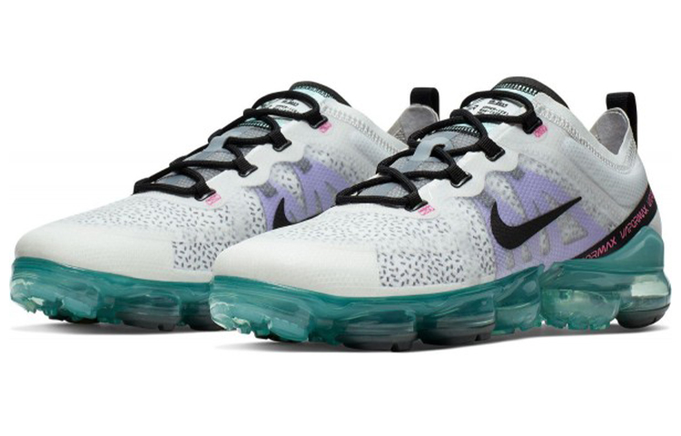 Мужские кроссовки Nike VaporMax 2019 Aurora Green (серые с зеленым) — 铂金色 — фото 3