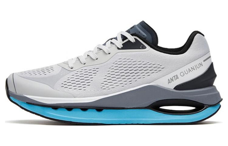 Anta Star Halo Elite Champion Cushioning Slip Resistant Low top Running Shoes Men's Gray Blue