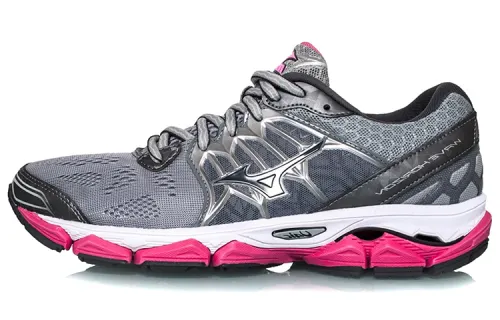 Mizuno Wave Horizon Low Tops Wear resistant Gray Pink White