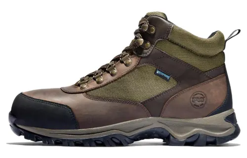Timberland Keele Ridge Abrasion Resistant Ankle Length Outdoor Boots Brown Green