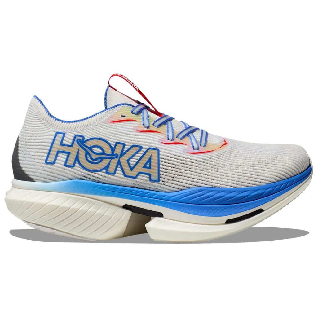 HOKA ONE ONE CIELO X1 Soft And Comfortable Slip Resistant Abrasion Resistant Low top Running Shoes Unisex Light Gray