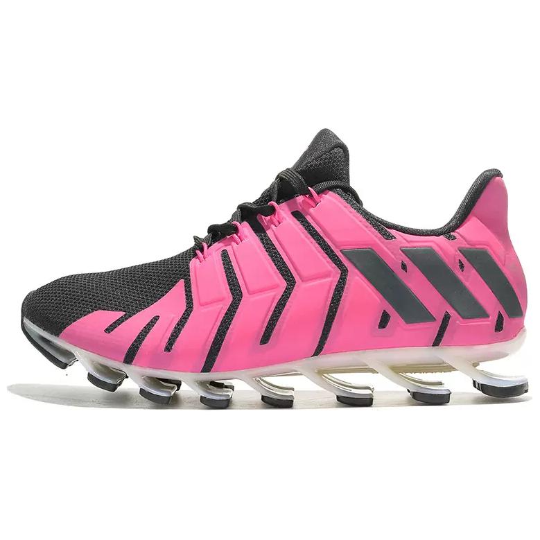 Adidas Springblade Pro Comfortable Slip Resistant Abrasion Resistant Low top Running Shoes Unisex Pink Black