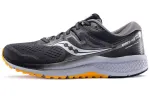Saucony Omni ISO2 Running Shoes Men's Low Top Gray Black Yellow