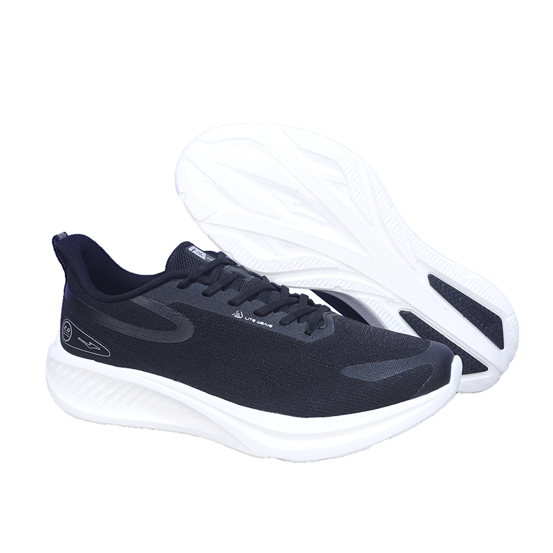 Erke Cushioning Breathable Lightweight Low top Casual Long Distance Running Shoes Men’s Black