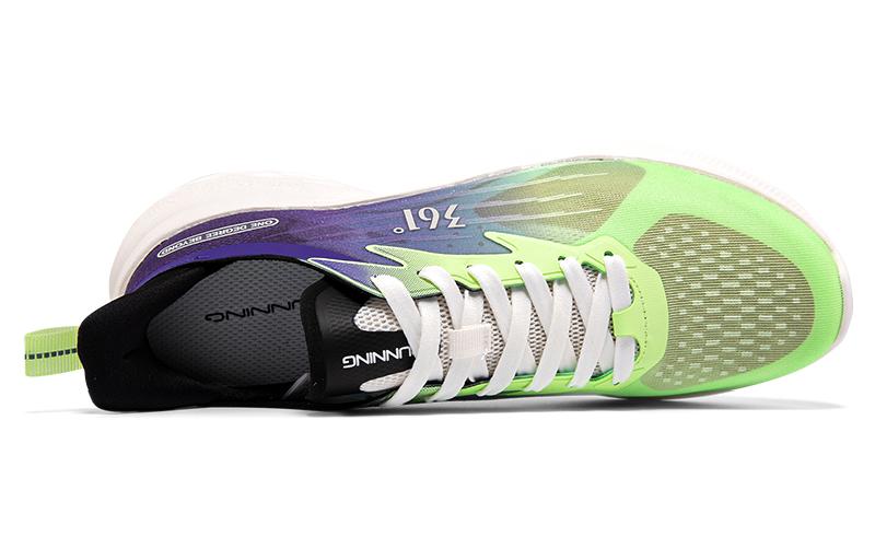 361° Mesh Slip Resistant, Abrasion Resistant, Breathable Low top Running Shoes Men’s Green Purple
