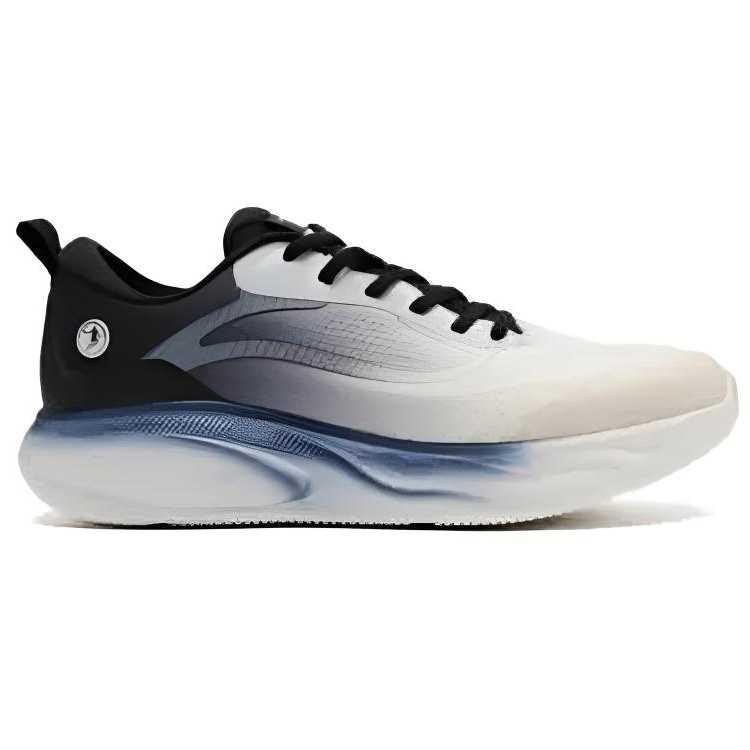 QIAODAN Abrasion Resistant Breathable Abrasion Resistant Breathable Low top Running Shoes Men’s Black White