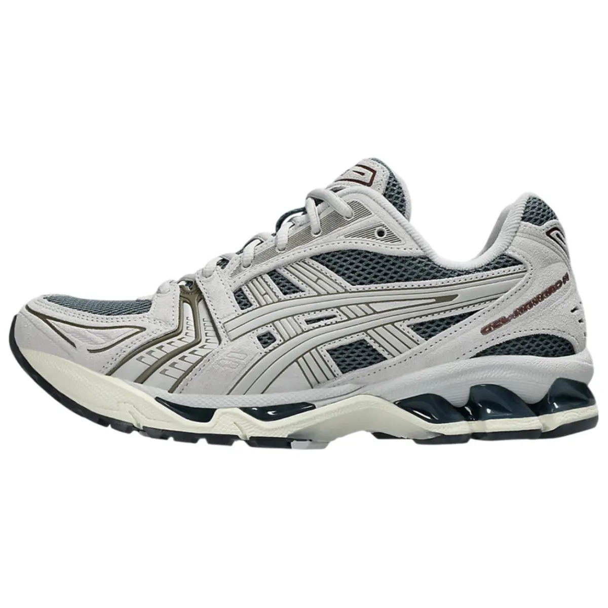 ASICS Gel Kayano 14 Synthetic Leather Low top Running Shoes Unisex Gray