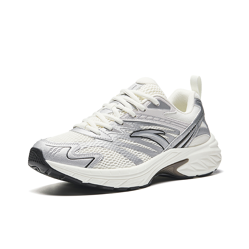 Anta AT2000 Fabric Slip Resistant Abrasion Resistant Low top Running Shoes Men’s Gray White