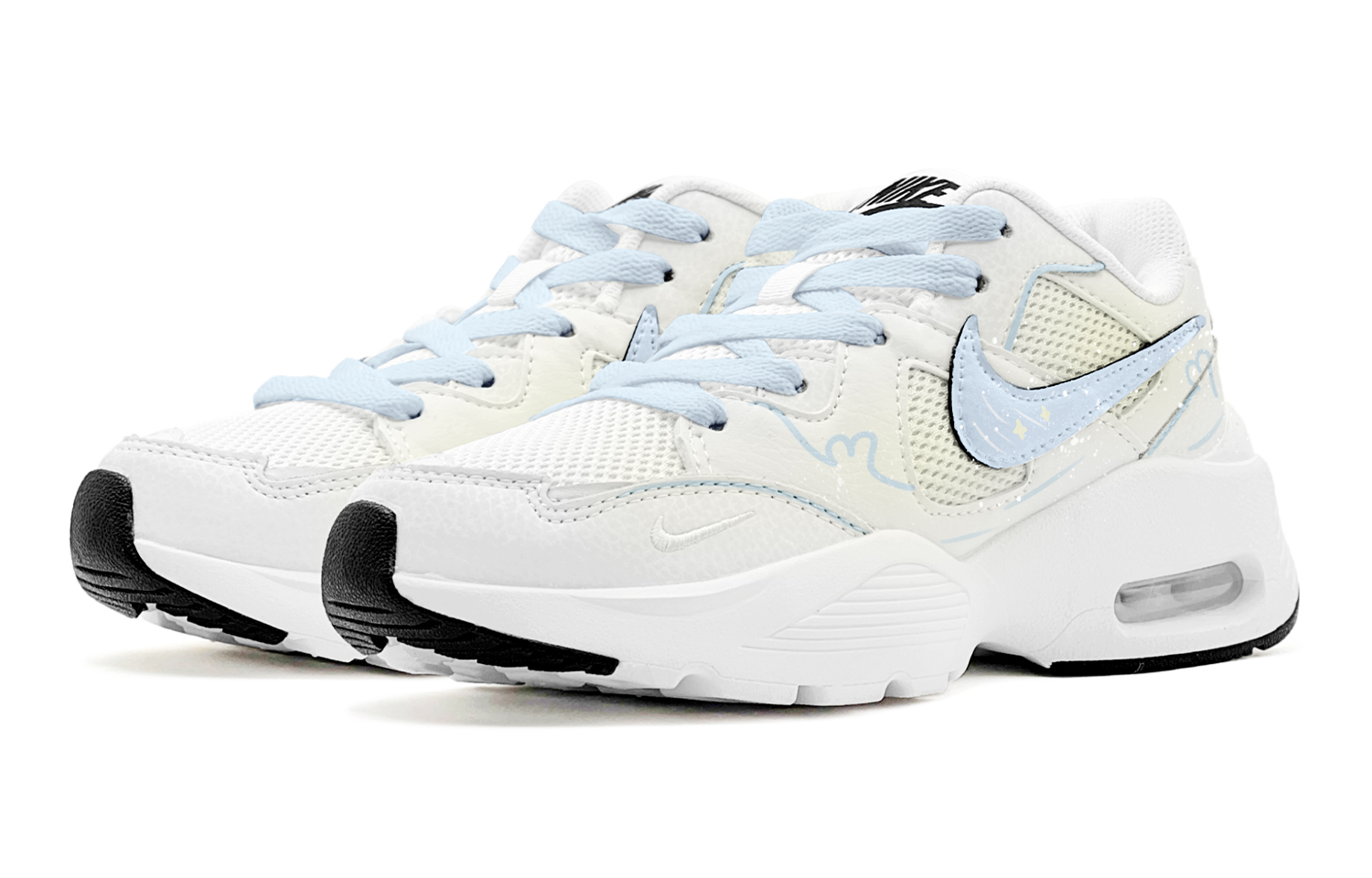 Nike Air Max Fusion Abrasion Resistant Abrasion Resistant Low top Running Shoes Women’s Blue Yellow