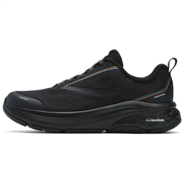 FILA NUVOLE 2 Low top Casual Training Physical Fitness Test & Exam City Commuting Running Shoes Men's Black