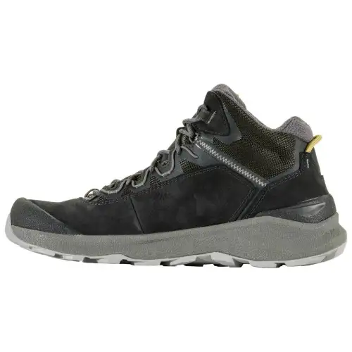 Oboz Footwear Cottonwood Mid Waterproof Cushioning Slip Resistant Mid top Outdoor Shoes Men's Black Gray