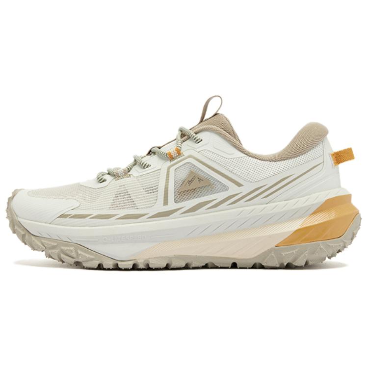 QIAODAN Slip Resistant Abrasion Resistant Low top Trail Running Shoes Men’s Beige Brown
