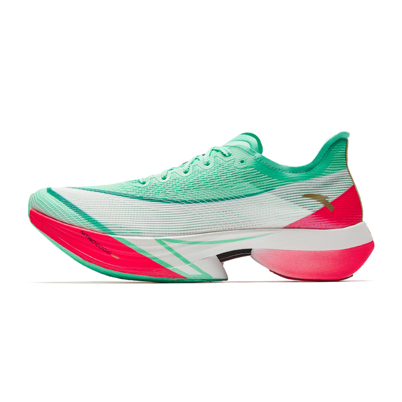 Anta C10 Pro Slip Resistant And Breathable Low top Running Shoes Men’s Red Green Mismatched