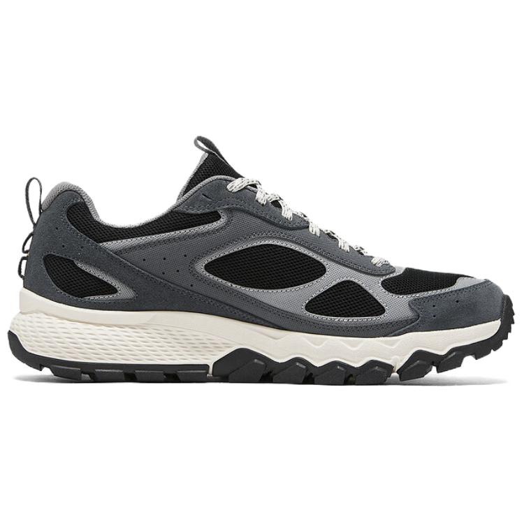 Skechers OUTDOOR MENS Comfortable Abrasion Resistant Low top Outdoor Shoes Men’s Gray Black