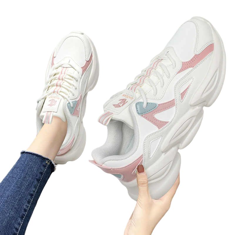 QIAODAN Slip Resistant Slip Resistant Low top Running Shoes Women’s White Pink
