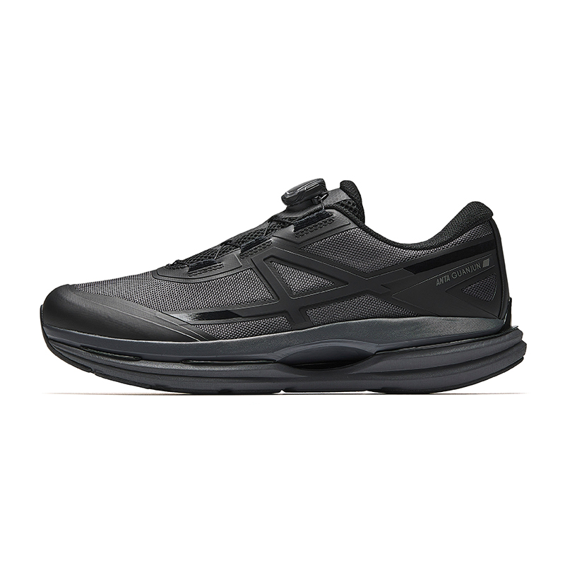 Anta All weather Cushioning Slip Resistant Abrasion Resistant Low top Casual Running Shoes Men’s Gray Black