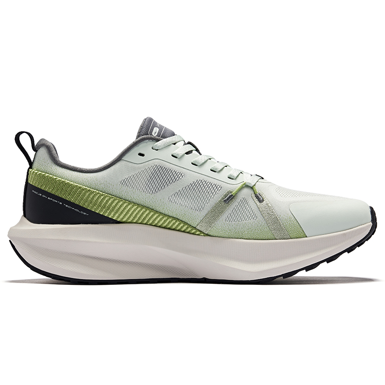 Erke Cushioning Rebound Low top Qidan Technology City Commuting Running Shoes Men’s Dusty Green Laurel Leaf
