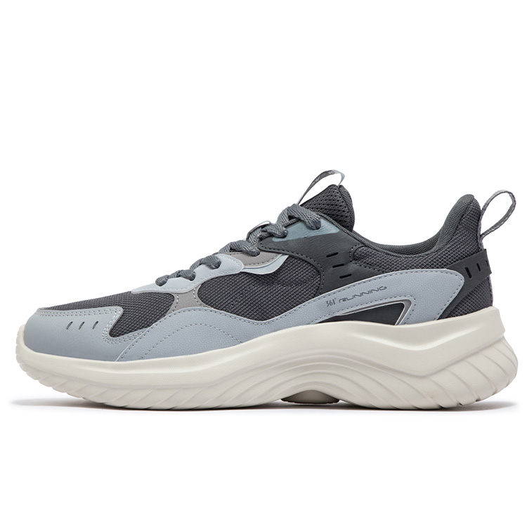 361° Slip Resistant Abrasion Resistant Low top Casual Running Shoes Men’s Cool Mist Gray