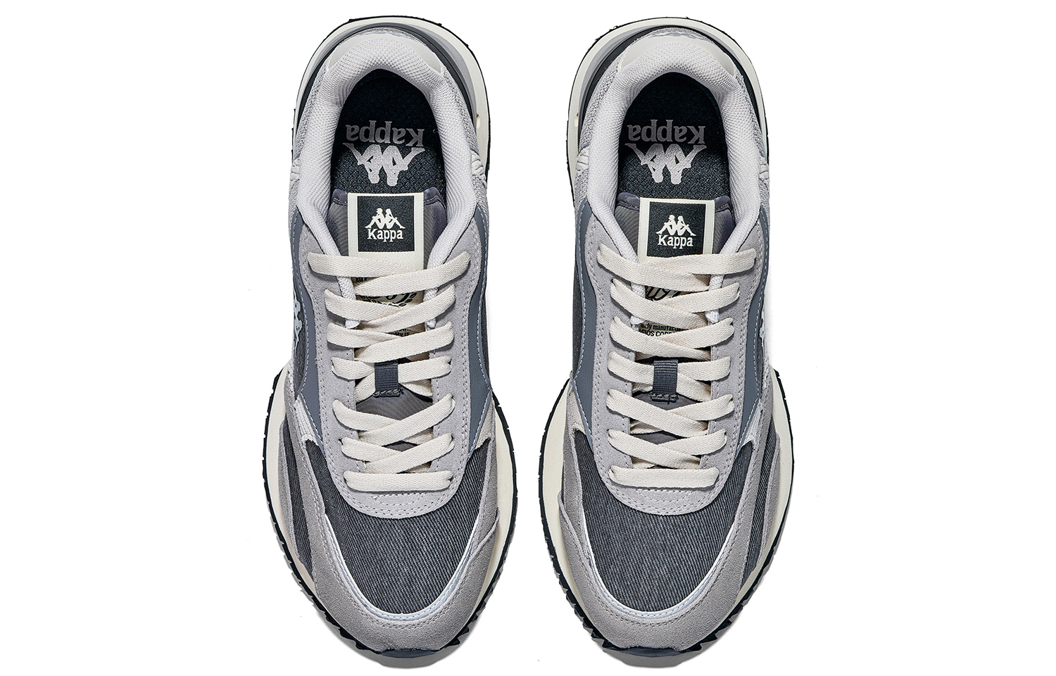Kappa Non slip Lightweight Low top Running Shoes Unisex Gray
