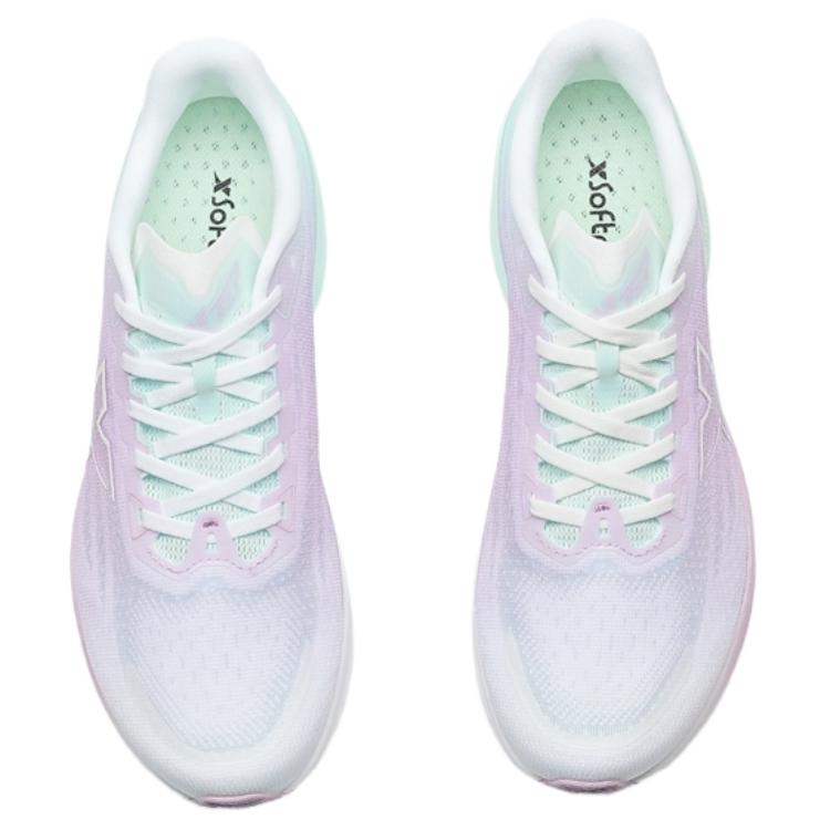 XTEP Slip Resistant Abrasion Resistant Low top Casual Running Shoes Women’s Purple Green