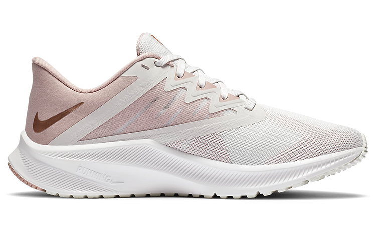 Женские кроссовки Nike Quest 3 (розово-белые) — Розовый / белый — фото 2