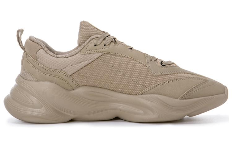 Erke Comfortable Wear resistant And Lightweight Low top Running Shoes Men’s Mist Gray Brown