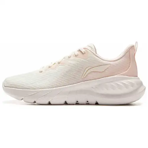 Li Ning Easy Fit Fle Textile, TPU Low top Casual Long Distance Running Sprint Running Shoes Women's White Orange