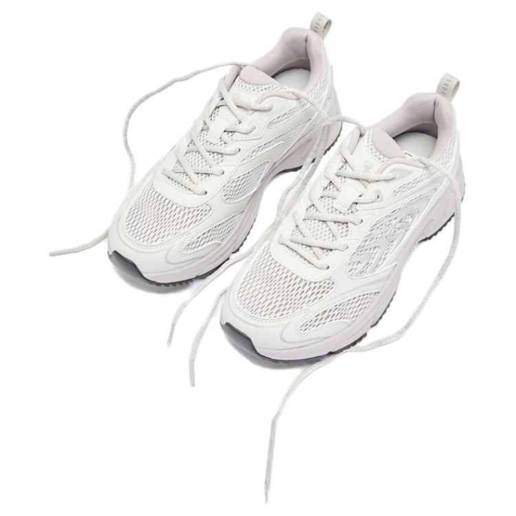 QIAODAN Abrasion Resistant Support Low top Casual Racing Running Shoes Women’s White