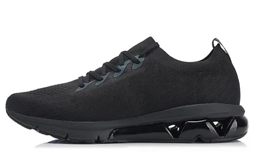 Li Ning Medium Air Cushion Versatile Fabric Cushioning Slip Resistant Breathable Lightweight Low top Running Shoes