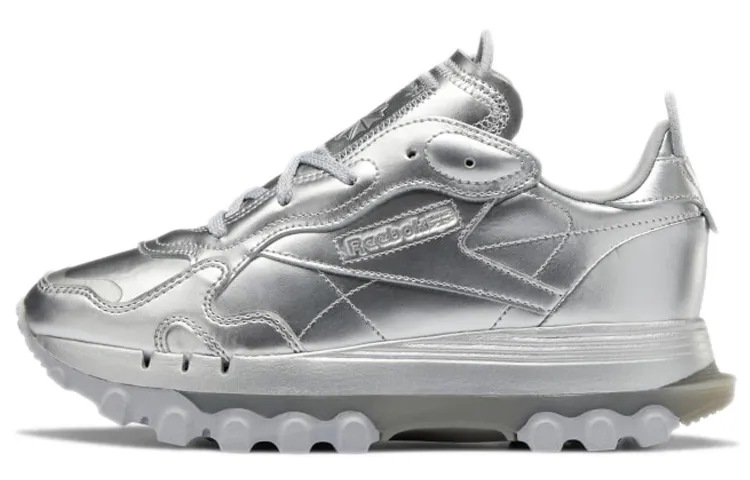 Reebok Cardi B x Reebok Wmns Classic Leather 'Silver Metallic Pewter' Women's