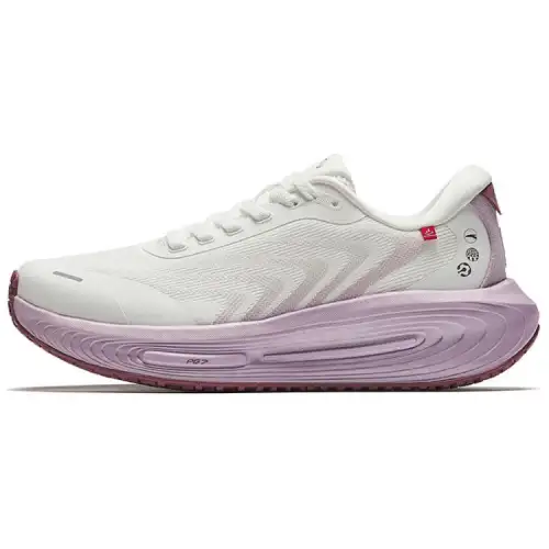 Anta Ark Fabric Cushioning, Wear Resistant Low top Running Shoes Women's White Purple