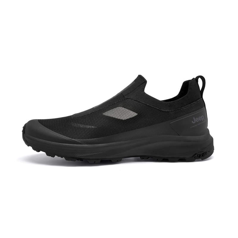 Jeep Comfortable Fabric Low top Casual Running Shoes Men’s Black