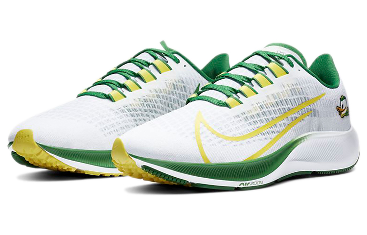 Кроссовки Nike Pegasus 37 Oregon (зелено-белые) — Зелёныйбелый — фото 3