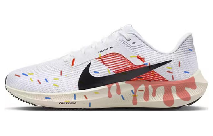 Nike Air Zoom Pegasus 40 Cushioning Slip Resistant Abrasion Resistant Low top Running Shoes Unisex White