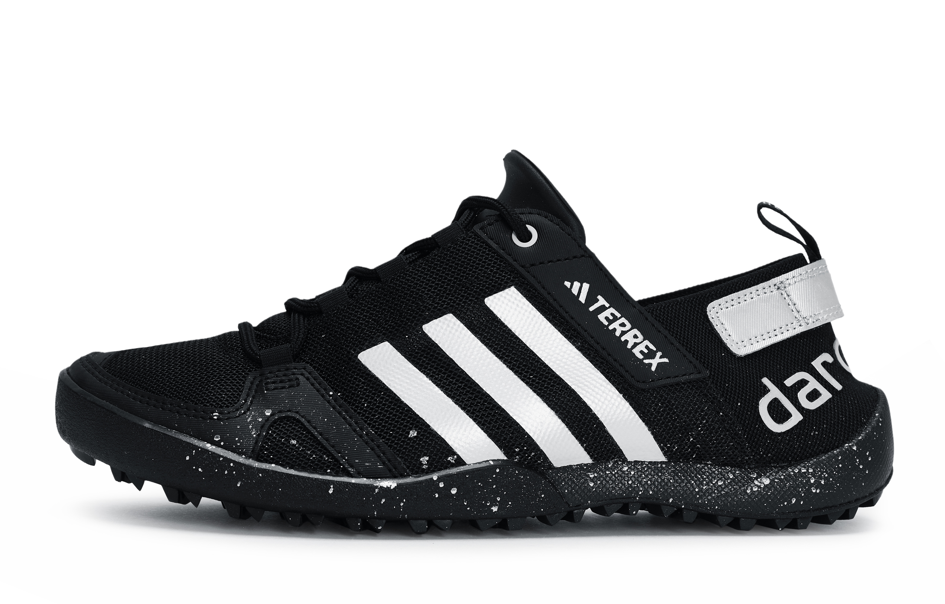 Adidas TERREX DAROGA PLUS HEAT.RDY Abrasion Resistant Low top Running Shoes Unisex Black White Silver