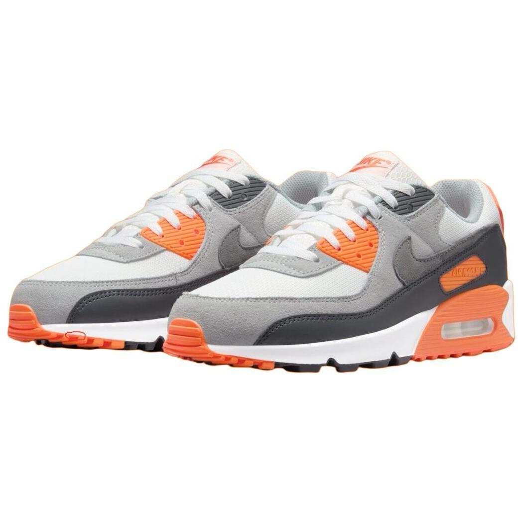 Nike Air Max 90 Summit White Safety Orange Dark Smoke Grey Smoke Grey