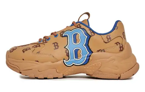 MLB Big Ball Chunky Sneakers Unisex Low Top Brown/Blue