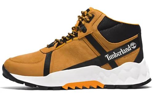 Timberland Solar Wave Lt Abrasion Resistant Breathable Mid top Outdoor Shoes Brown Black