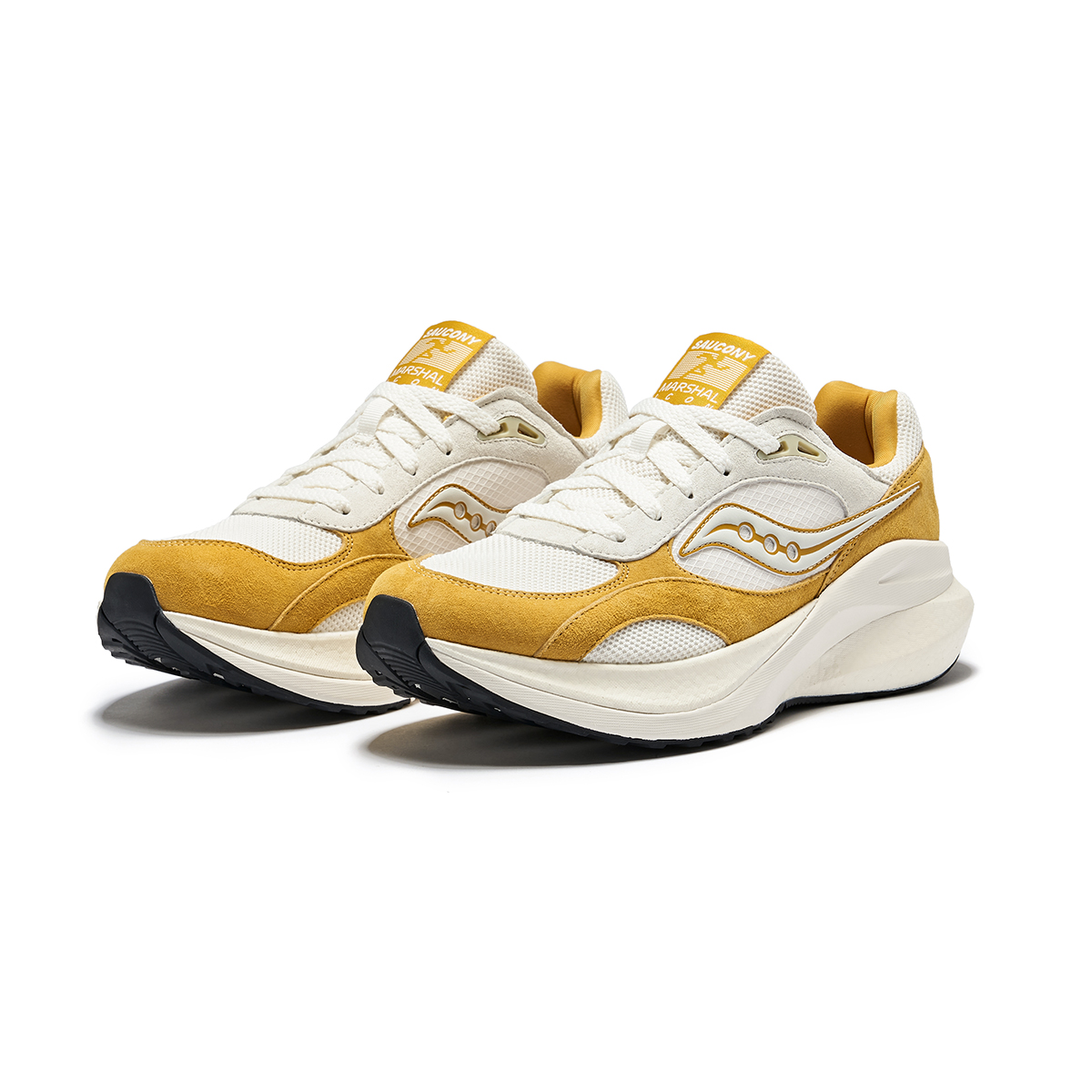 Saucony MARSHAL ICON Rate Low top Running Shoes Unisex Beige Yellow
