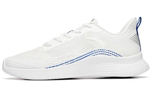 Anta Casual Cushioning Slip Resistant Abrasion Resistant Breathable Low top Running Shoes Men's Anta White