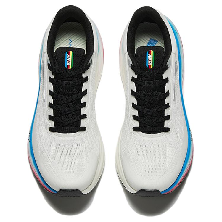 Anta Travel Steps Textile, Rubber Slip Resistant Low top Running Shoes Women’s White Blue Red