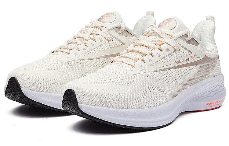 361° Flying Wing Q Rebound Technology Low top Running Shoes Women’s White Gold